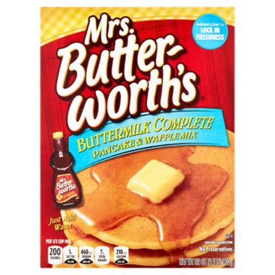 Mrs. Butterworth's Buttermilk Complete Pancake & Waffle Mix, 32 oz, 32 Ounce