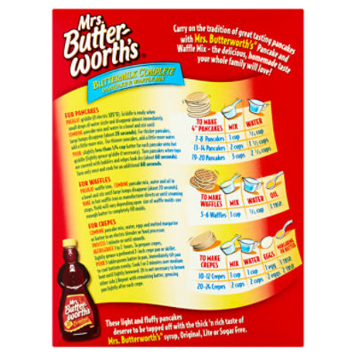 Mrs butterworth pancake deals mix