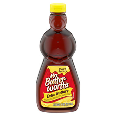 Mrs. Butter-Worth's Extra Buttery Syrup, 24 fl oz, 24 Fluid ounce