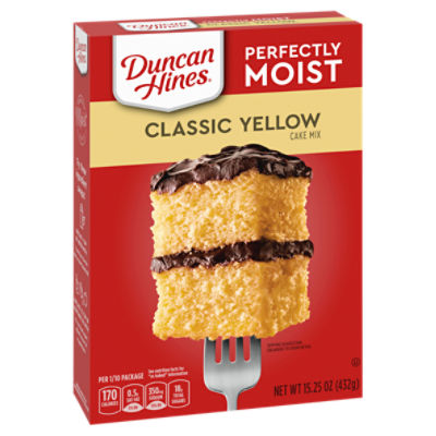 Duncan Hines Perfectly Moist Classic Yellow Cake Mix, 15.25 oz 