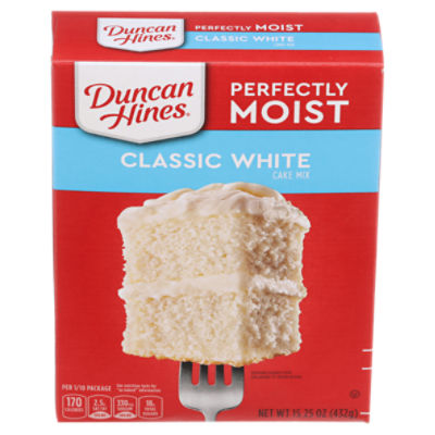 Duncan Hines Perfectly Moist Classic White Cake Mix, 15.25 ounce
