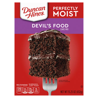 Duncan Hines Perfectly Moist Devil's Food Cake Mix, 15.25 ounce