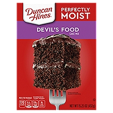 Duncan Hines Cake Mix, Perfectly Moist Devil's Food, 432 Gram