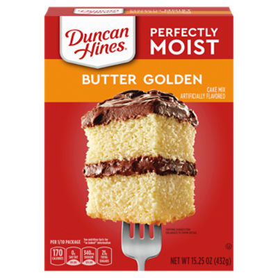 Duncan Hines Perfectly Moist Butter Golden Cake Mix, 15.25 ounce