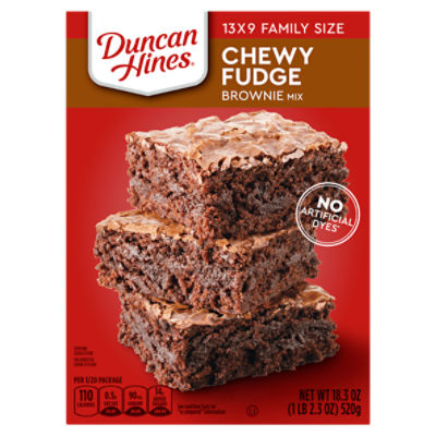 Duncan Hines Chewy Fudge Brownie Mix Family Size, 18.3 oz