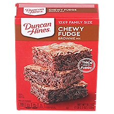 Duncan Hines Chewy Fudge Brownie Mix Family Size, 18.3 oz, 520 Gram