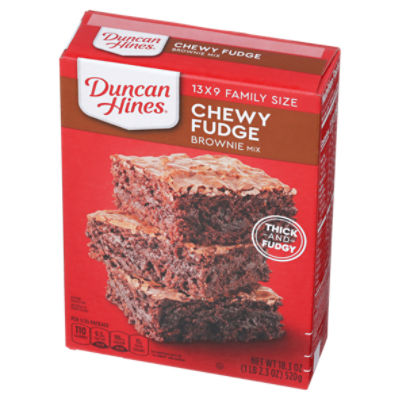 Duncan Hines Chewy Fudge Brownie Mix Family Size, 18.3 oz