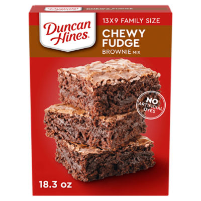 Duncan Hines Chewy Fudge Brownie Mix Family Size, 18.3 oz
