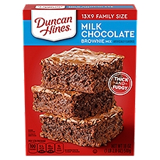 Duncan Hines Milk Chocolate Brownie Mix Family Size, 18 oz, 510 Gram