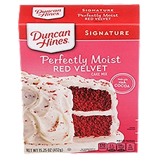 Duncan Hines Signature Perfectly Moist Red Velvet Cake Mix, 15.25 oz