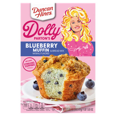 Duncan Hines Dolly Parton's Blueberry Muffin & Bread Mix, 17.83 oz