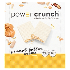 Power Crunch Peanut Butter Crème Flavored Protein Energy Bar, 1.4 oz, 12 count