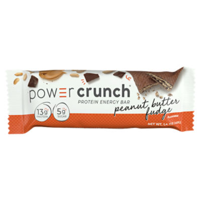 Power Crunch Peanut Butter Fudge Flavored Protein Energy Bar, 1.4 oz