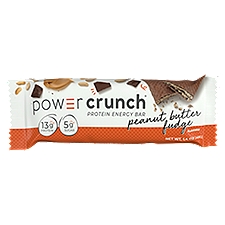 Power Crunch Peanut Butter Fudge Flavored Protein Energy Bar, 1.4 oz
