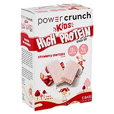 Power Crunch Kids Strawberry Shortcake Flavor High Protein, Snack Bar, 1.13 Ounce