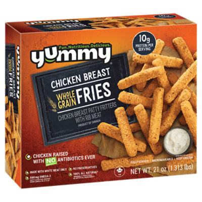 Yummy Chicken Breast Whole Grain Fries, 21 oz