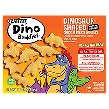 Yummy Dino Buddies Dinosaur-Shaped Chicken Breast Nuggets, 56 oz, 56 Ounce