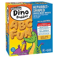 Yummy Dino Buddies Alphabet-Shaped Chicken Breast Nuggets, 21 oz
