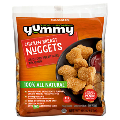 Yummy Chicken Breast Nuggets, 64 oz