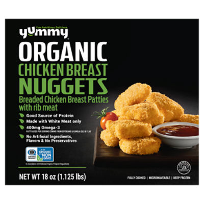 Yummy Organic Chicken Breast Nuggets, 18 oz