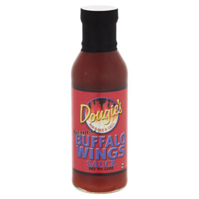 Dougie's Bar-B-Que & Grill Premium Buffalo Wings Sauce, 12 oz