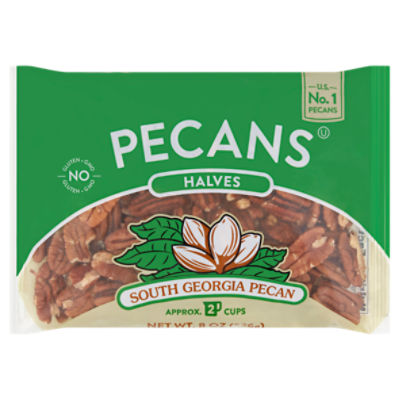 South Georgia Pecan Halves Pecans, 8 oz, 8 Ounce