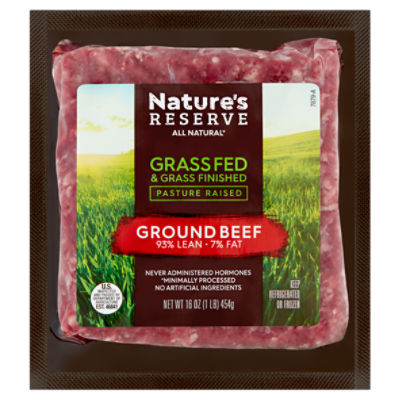 Nature's Reserve 93% Lean 7% Fat Ground Beef, 16 oz, 16 Ounce