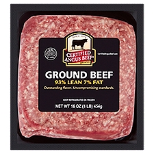 Certified Angus Beef 93% Lean 7% Fat Ground Beef, 16 oz