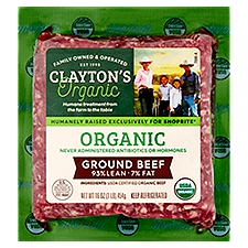 Clayton's Organic Ground Beef, 16 oz, 16 Ounce