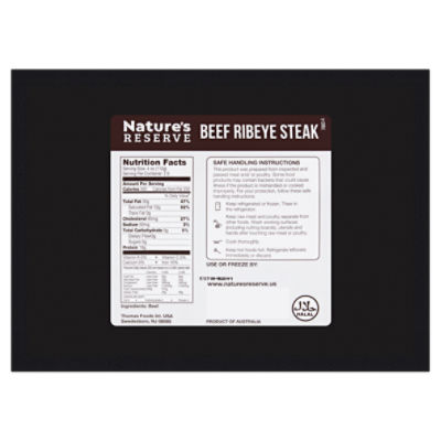 Nature's Reserve Beef Ribeye Steak, 10 oz