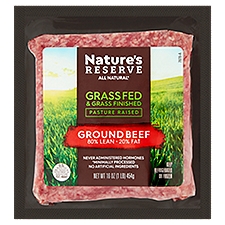 Nature's Reserve 80% Lean 20% Fat Ground Beef, 16 oz, 16 Ounce