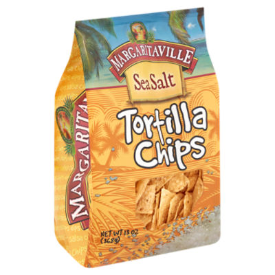 Margaritaville Sea Salt Tortilla Chips, 13 oz