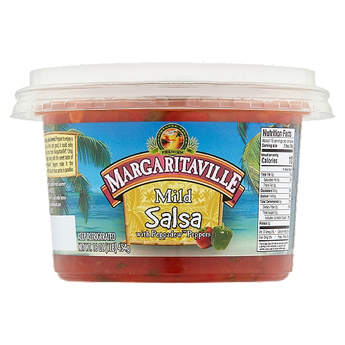 Margaritaville Mild Salsa with Peppadew Peppers, 16 oz