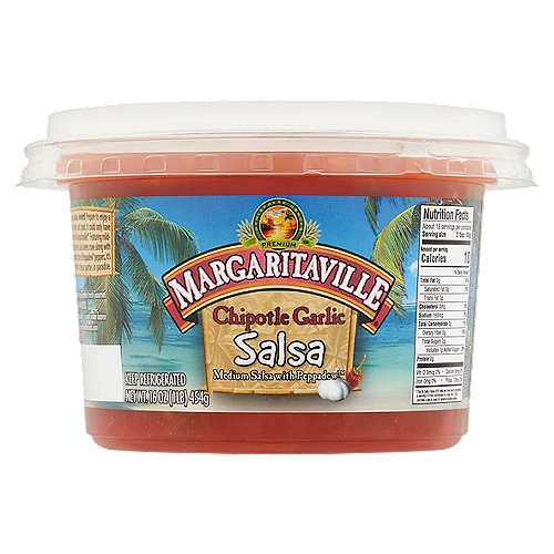 Margaritaville Chipotle Garlic Salsa, 16 oz
