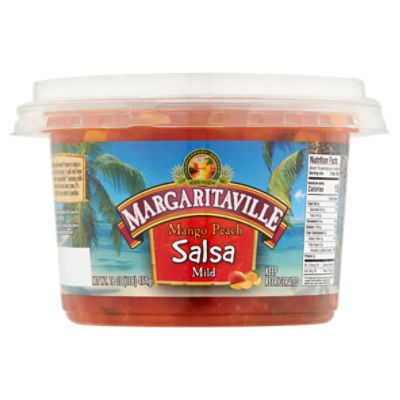 Margaritaville Mild Mango Peach Salsa, 16 oz, 16 Ounce