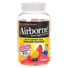 Airborne Assorted Fruit Flavors Immune Support Supplement, 21 count