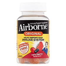 Airborne Original Very Berry Immune Support Supplement, 21 count, 21 Each