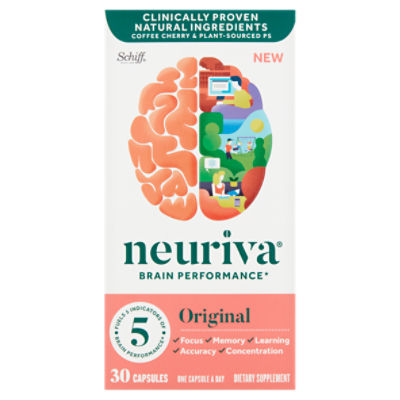 Schiff Neuriva Brain Performance Original Capsules, 30 count