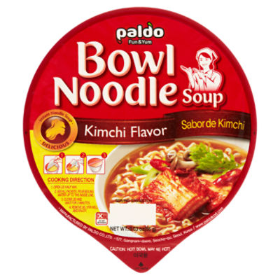 Paldo Kimchi Flavor Bowl Noodle Soup, 3.03 oz