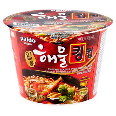 Paldo Instant Noodle with Seafood Soup, 3.88 oz