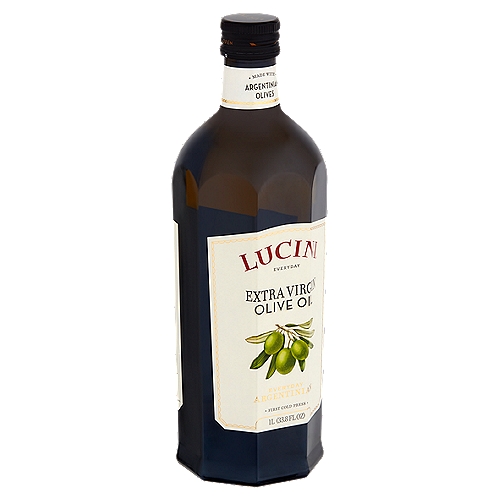 This exceptional everyday olive oil is produced using 100% Italian olives.  Fresh, with mild “green” flavor notes, Lucini Extra Virgin Olive Oil is ideally suited for everyday cooking applications – drizzle, sauté and roast – and is certain to enhance all of your meals.