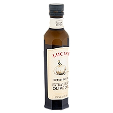 Lucini Olive Oil, Robust Garlic Extra Virgin, 8.5 Ounce