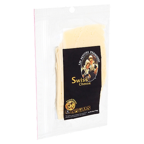 Les Petites Fermieres Deli Sliced Swiss Cheese, 6 oz