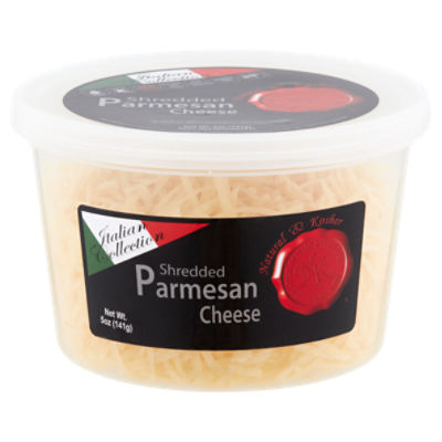 Natural & Kosher Shredded Parmesan Cheese, 5 oz