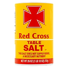 Red Cross Table Salt, 26 oz
