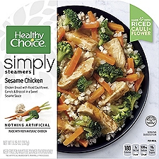Healthy Choice Simply Steamers Sesame Chicken, 9.25 oz, 9.25 Ounce