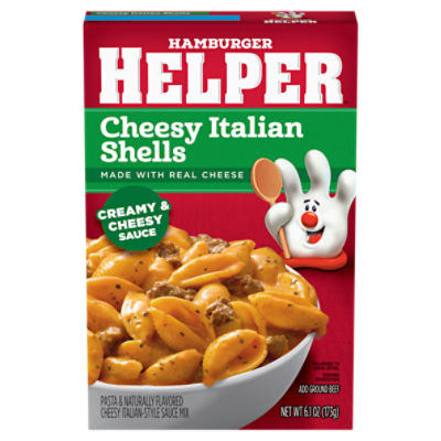 Hamburger Helper Cheesy Italian Shells Pasta & Sauce Mix, 6.1 oz