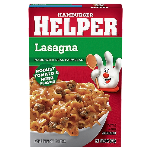 Hamburger Helper Lasagna Pasta & Italian-Style Sauce Mix, 6.9 oz