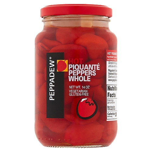 Peppadew Hot Whole Piquanté Peppers, 14 oz