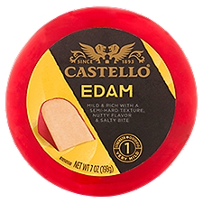 Castello Edam Mild and Rich Round Cheese, 7 Ounce
